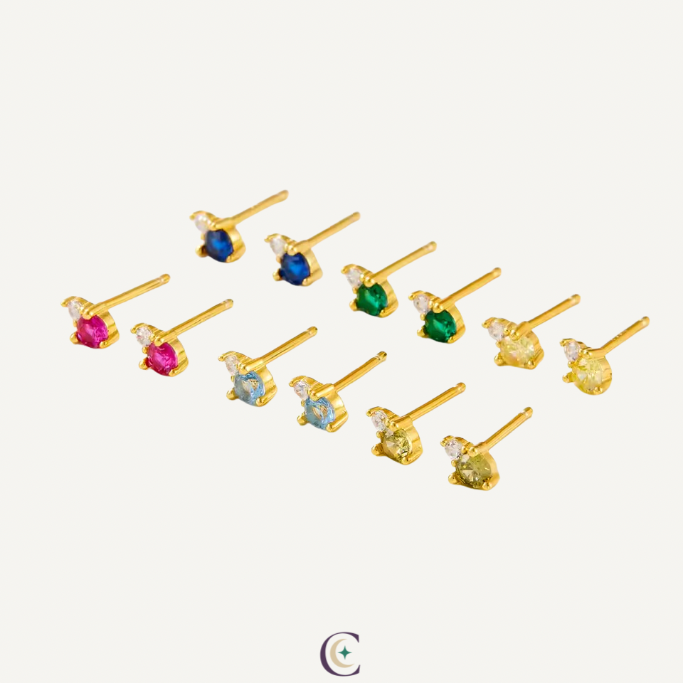 Celestia Birthstone Studs