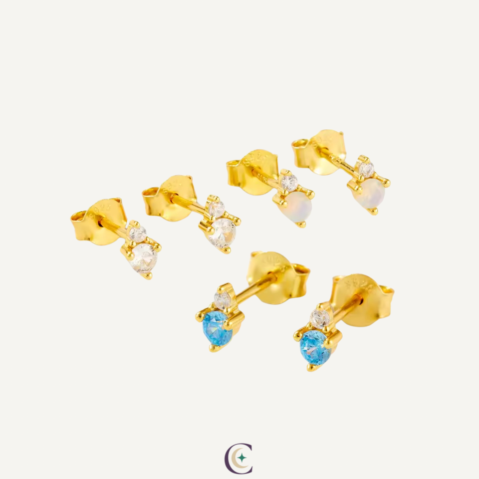 Celestia Birthstone Studs