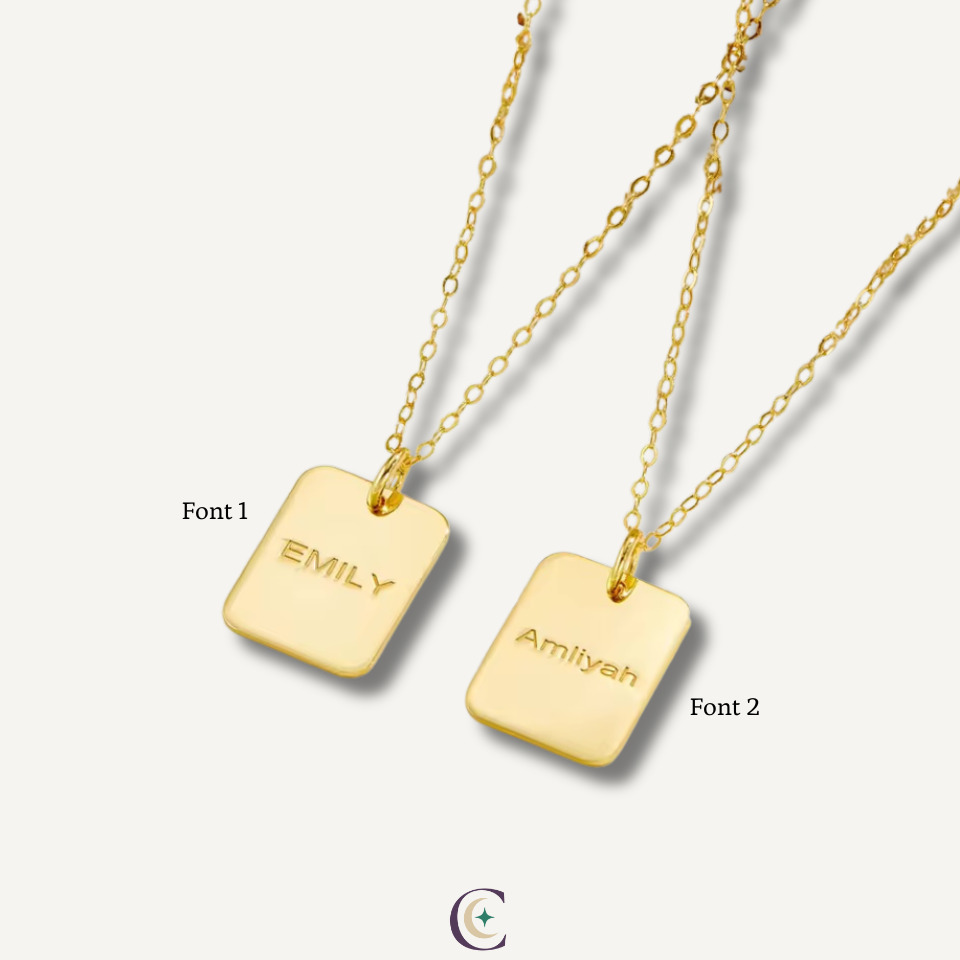 Clara Engraved Necklace