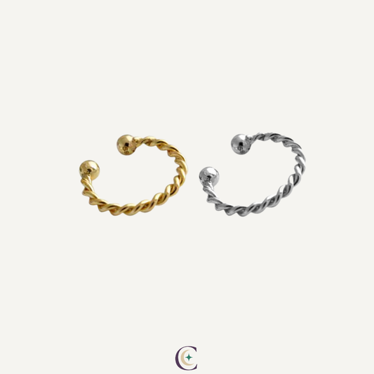 Nara Twist Adjustable Ear Cuff / Nose Cuff